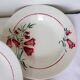5 assiettes creuses de St Amand modèle Peg