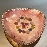 Enamelled enamel cup on copper