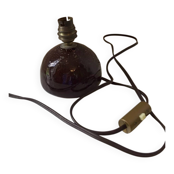 Pied de lampe en terre cuite vernissée vintage — Beyit