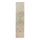 Vintage Turkish Hand-Knotted Beige Peach Runner Rug 89x330