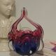 Czech Art glass trinket dish, mid-20th century