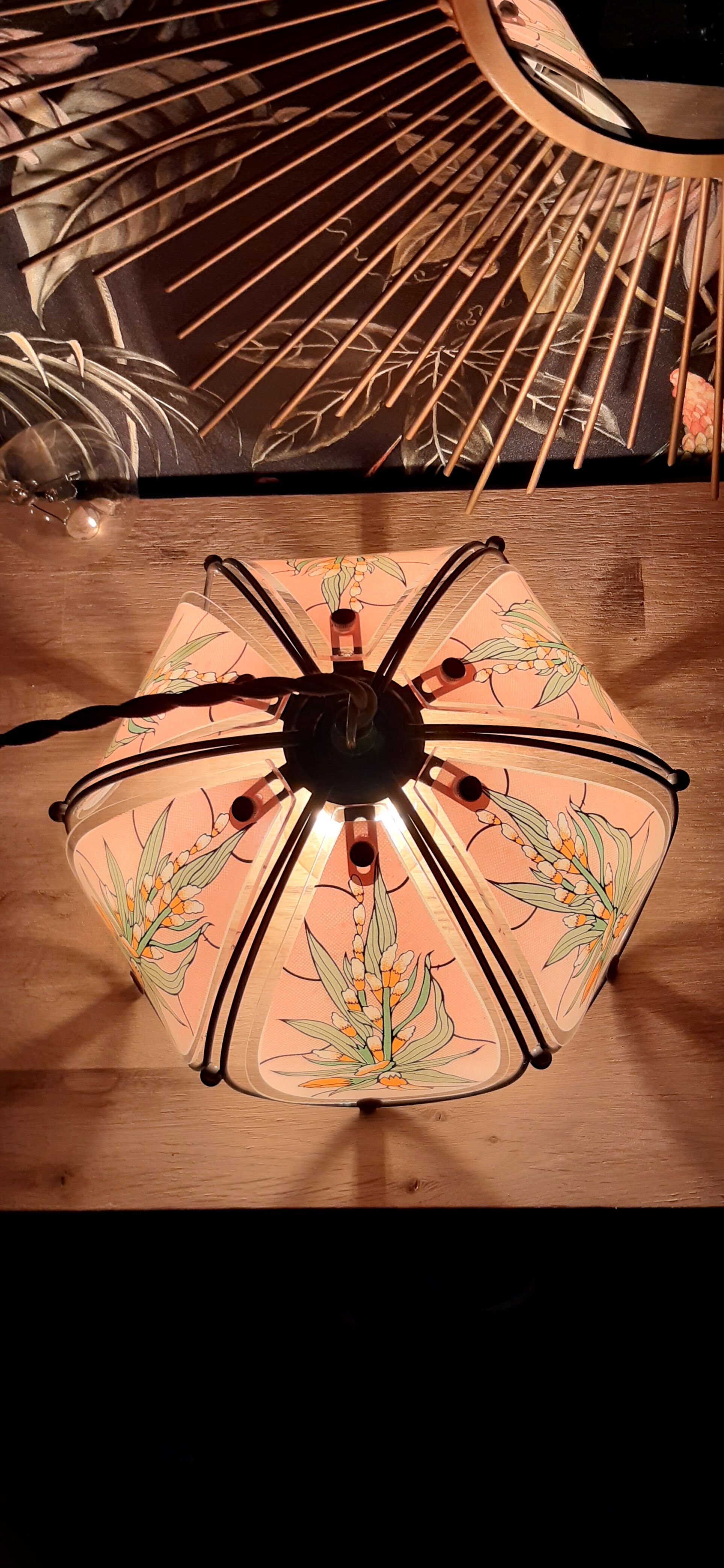 Suspension vintage art déco