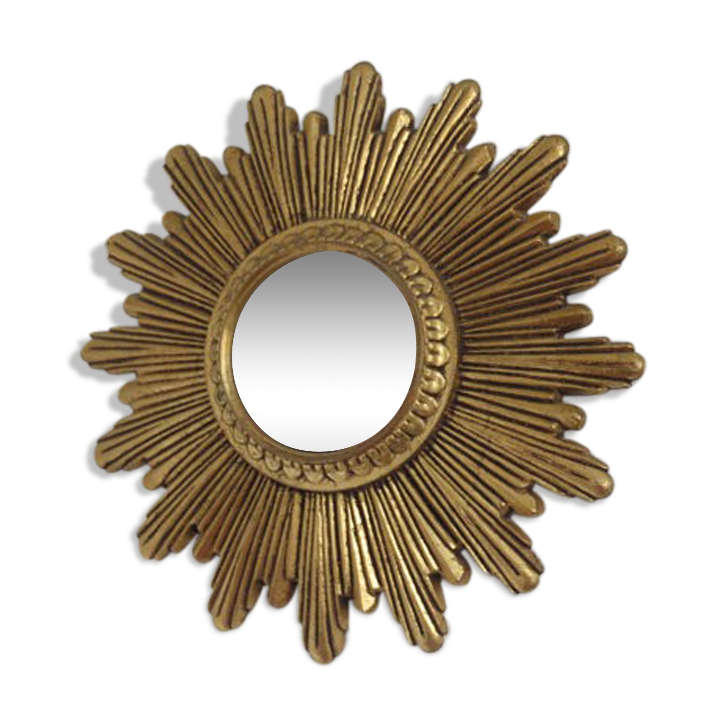 Sun mirror 60s 70s 25x25cm