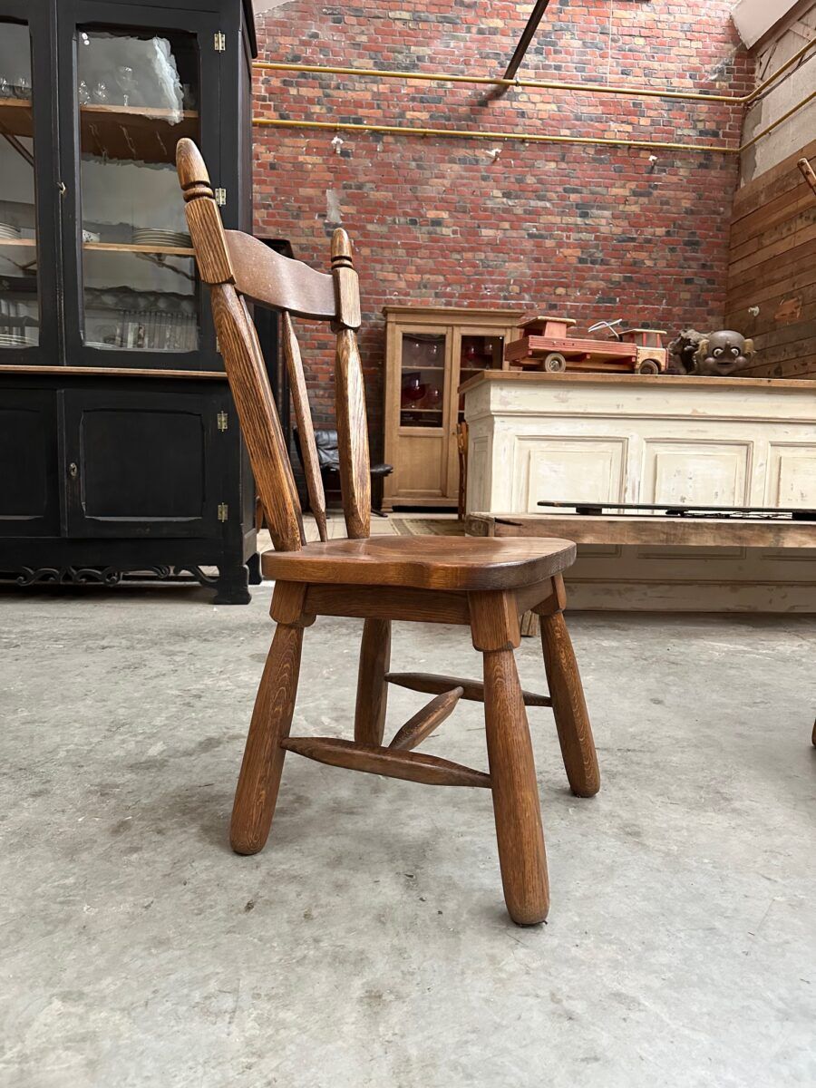 Set of 4 brutalist chairs
