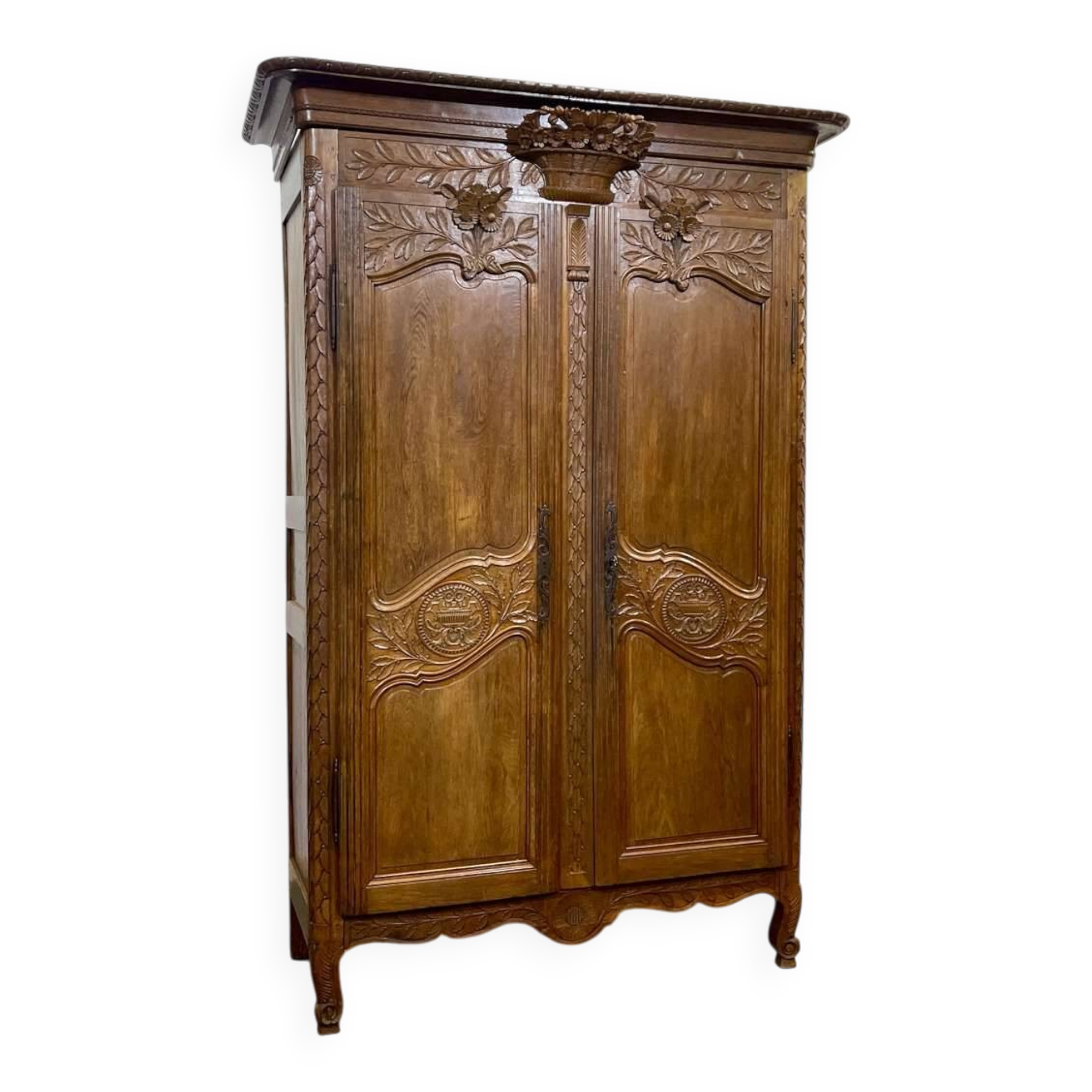 19th century Norman oak wardrobe