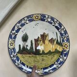Large Moroccan Deep Plate Safi Signed