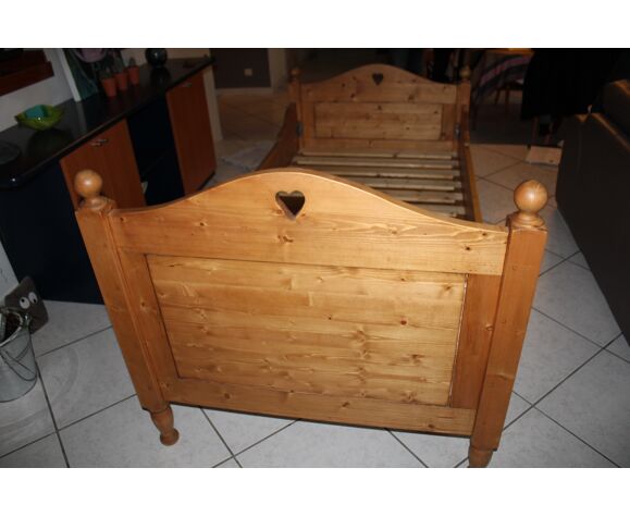 Wooden bed, Solid Interior's pine | Selency