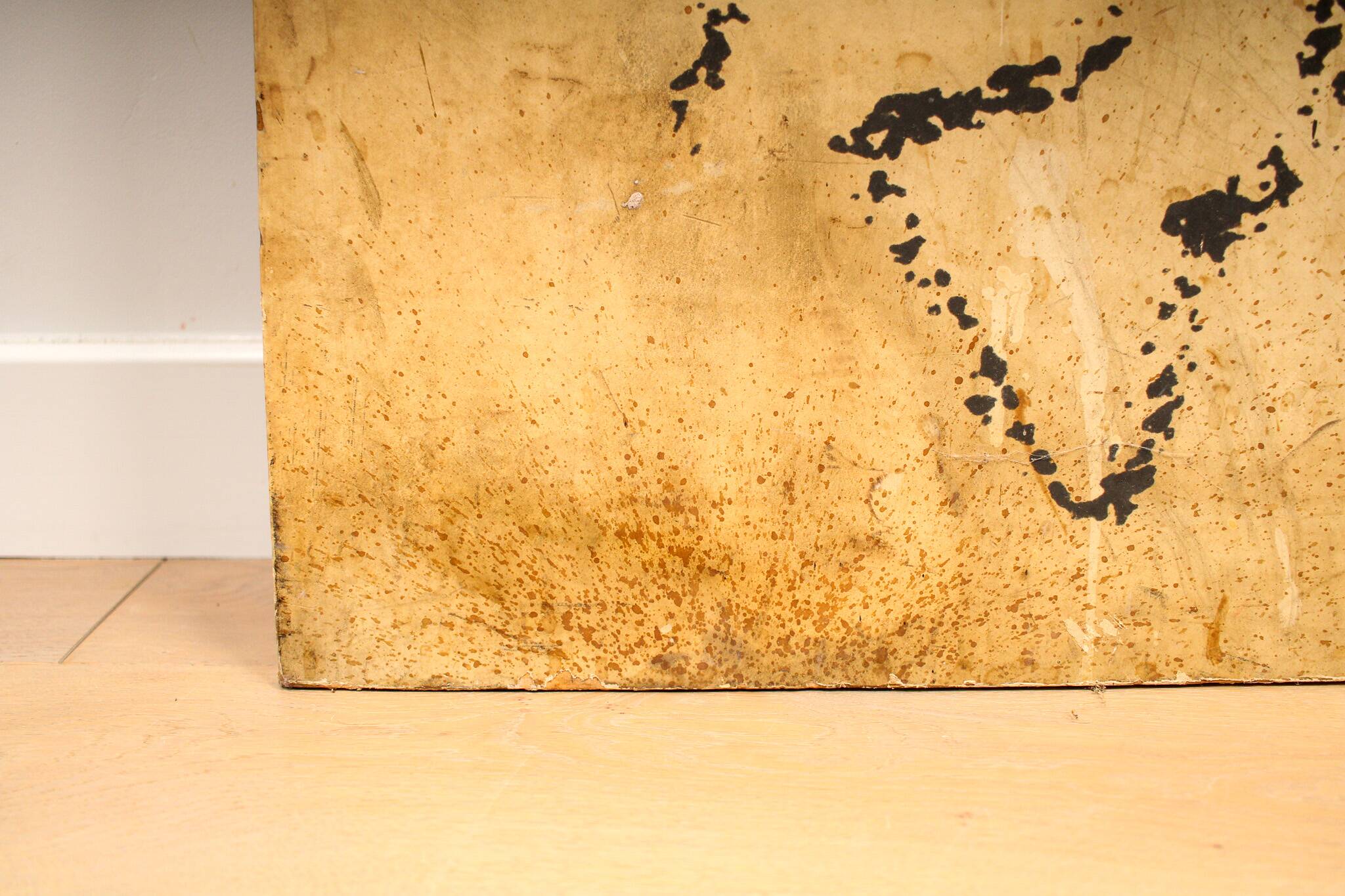 A vintage original painting by Mel Calman - Heavy Heart or Burden of Love