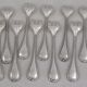 12 silver-plated oyster forks Christofle Rubans