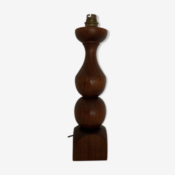 Turned wooden lamp foot