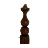 Turned wooden lamp foot