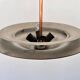 Suspension en laiton de style Bauhaus à éclairage indirect, années 1930 - Tchécoslovaquie