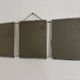 Vintage 1960 triptych barber mirror silvered Arpin - 28 x 70 cm