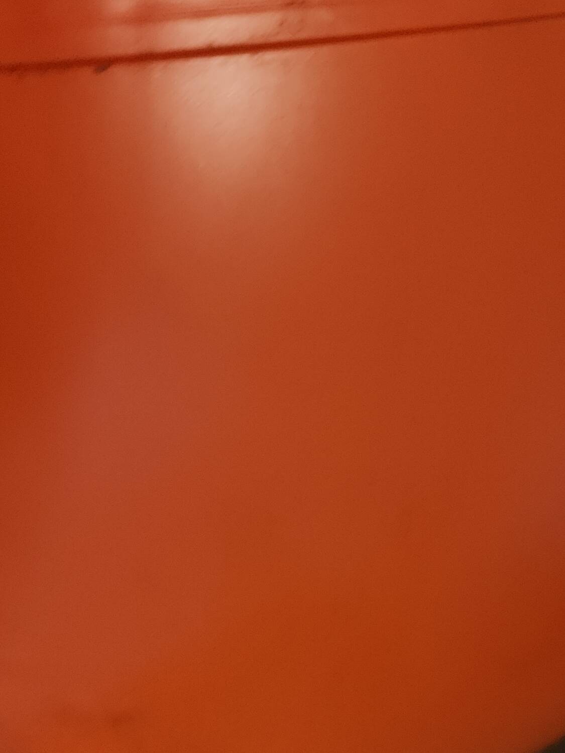 Vintage orange inflatable pouf 70