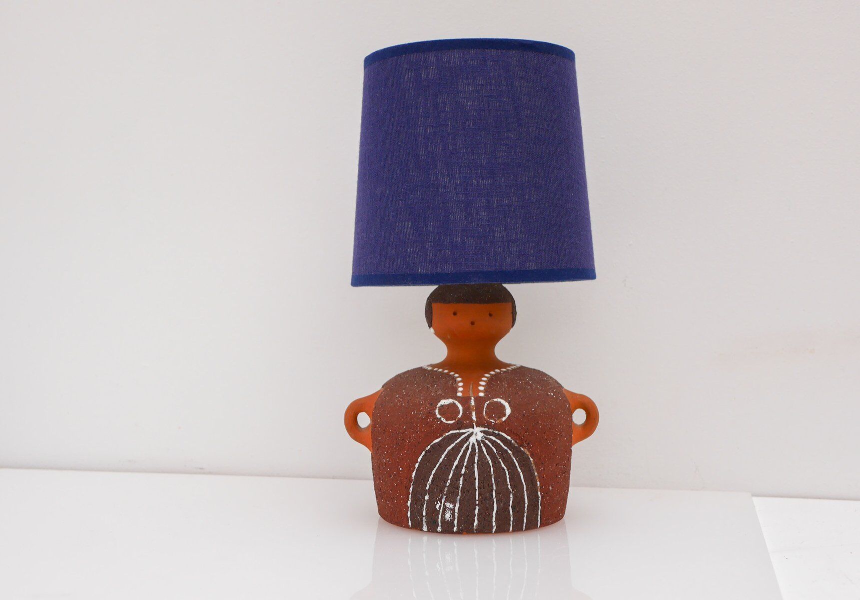 Scandinavian pottery table lamp by Thomas Hellström for Nittsjö, 1970s