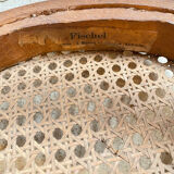 4 chaises bistrot Fischel en bois courbé et cannage