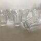 Set de 6 verres shot tulipe à côtes plates néo classique 1950