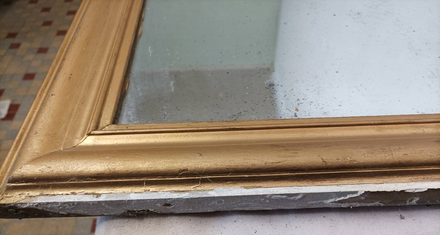 Old Louis Philippe fireplace mirror 71x56 cm