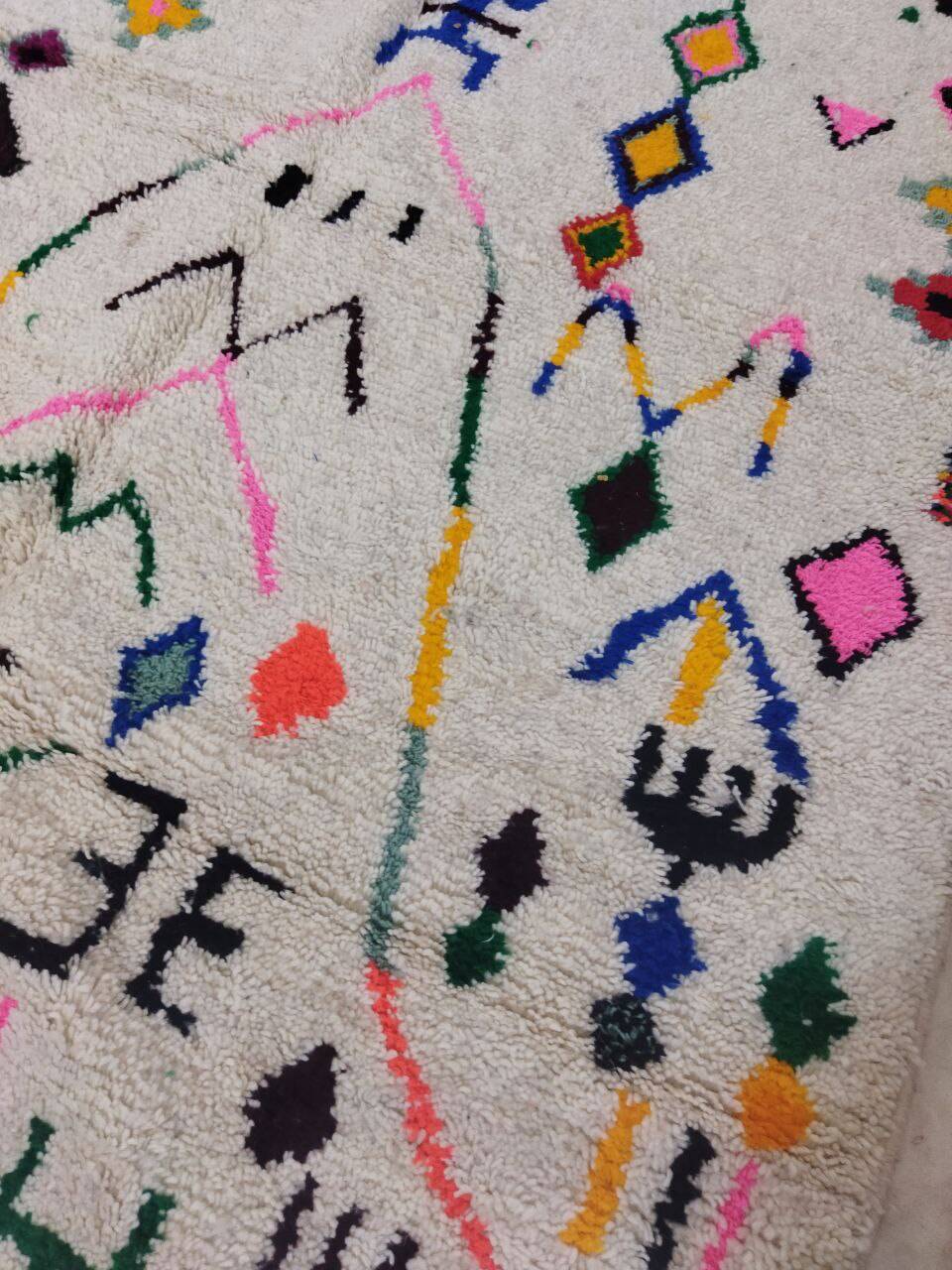 Handmade Moroccan Berber rug 303 X 192 CM