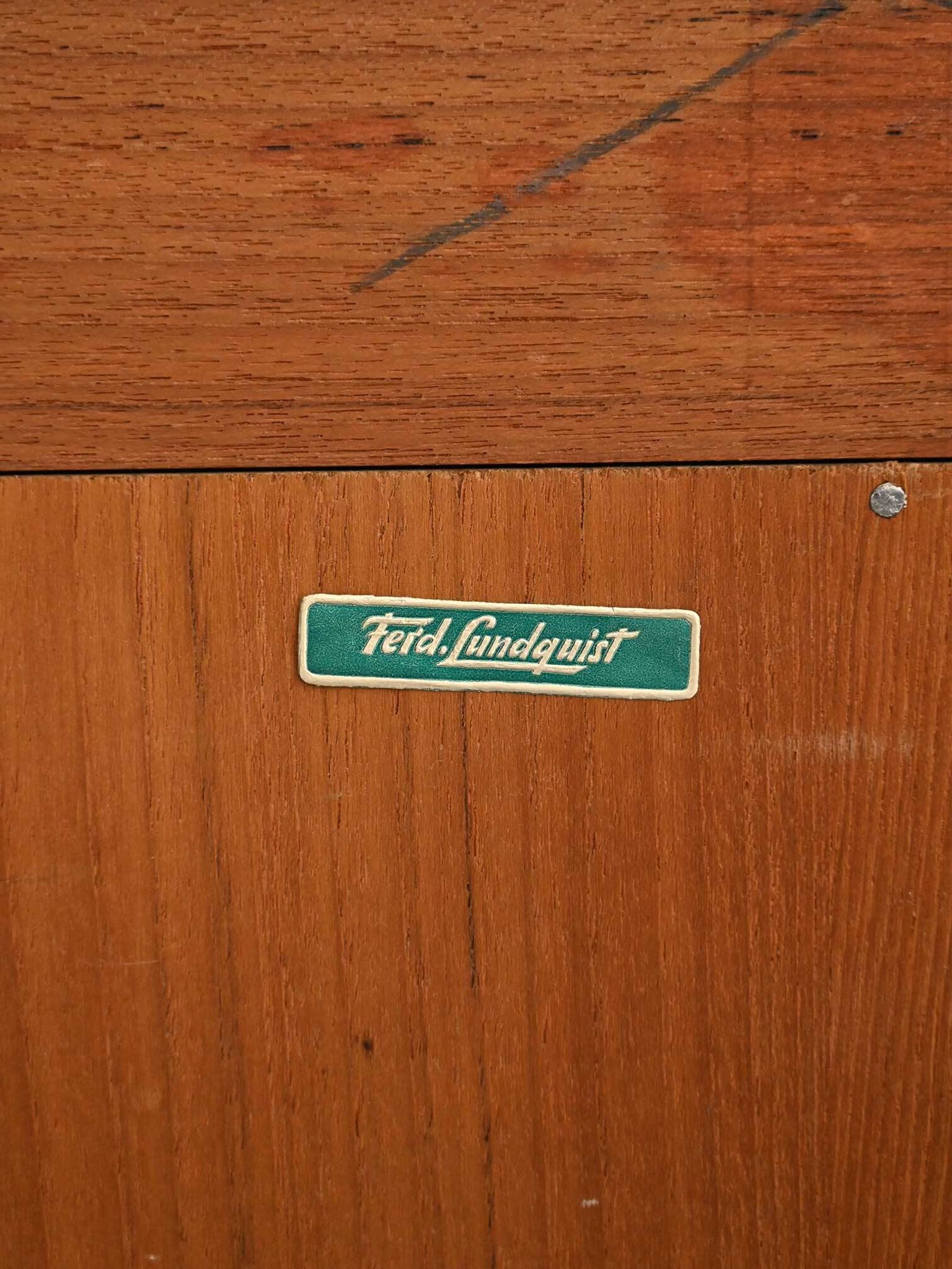 Scandinavian teak bookcase by Ferdinand Lundquist, 1960s