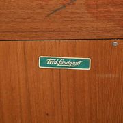Scandinavian teak bookcase by Ferdinand Lundquist, 1960s