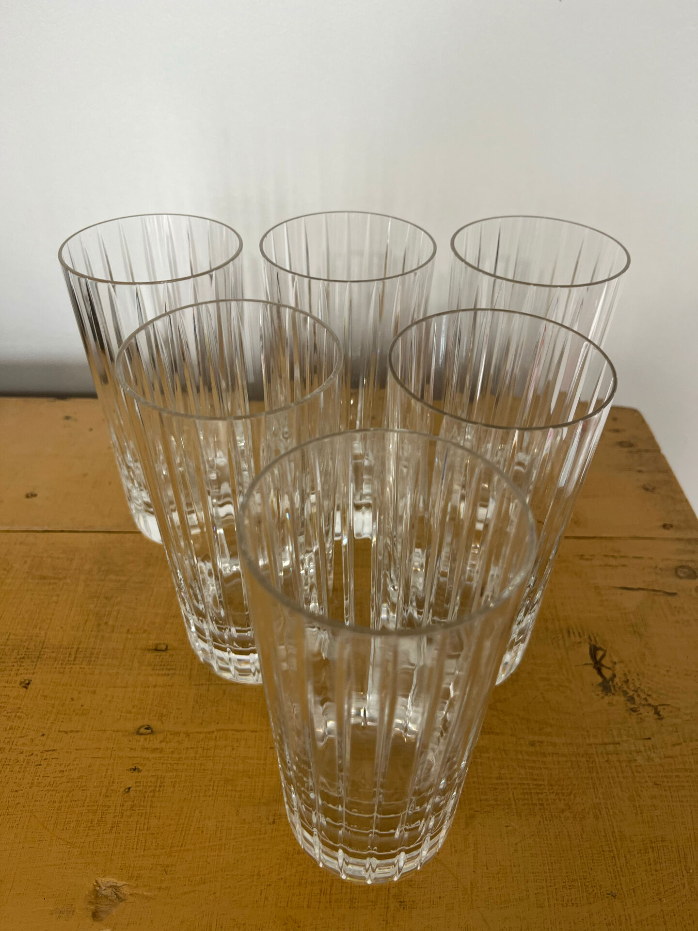 Set of 6 Baccarat "Harmonie" tankards.