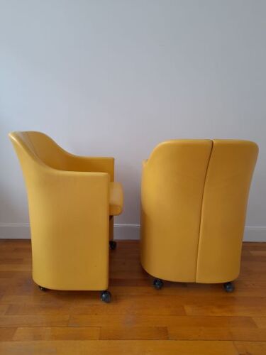 Paire de fauteuils PS 142, design Eugénio Gerli pour tecno années 60