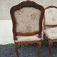 Set of 3 Louis XV style armchairs in carved wood – traditional upholstery