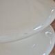 Large vintage 1970s tinted glass lamp with shade.