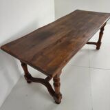 French antique oak farmhouse table – 20th century