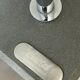 Paire de lampadaires Herstal acier chromé