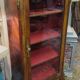 Showcase bronze Louis XV decorated with marquetry veneer
