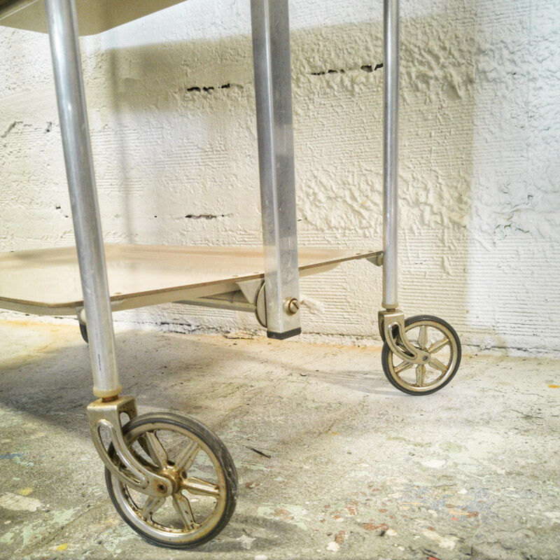 Vintage foldable dessert "textable" 3 trays