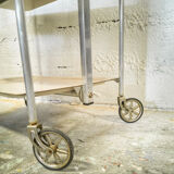 Vintage foldable dessert "textable" 3 trays