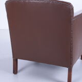 Vintage sheepskin armchair