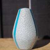 Jopeko fat lava vintage blue ceramic vase, pottery, collection, decorative vase, interior decor