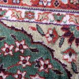 Tapis Vintage Indien Style Qum Fait Main en Laine – Années 1970 – 245 x 352