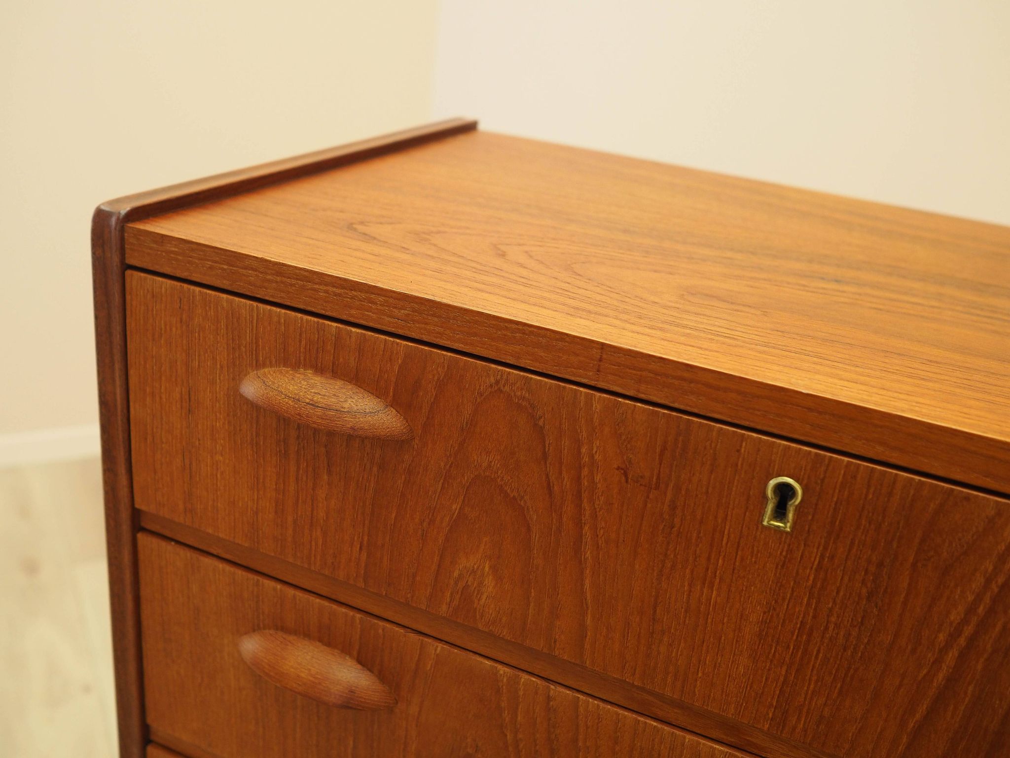 Teak chest of drawers, Danish design, 1970s, made in Denmark