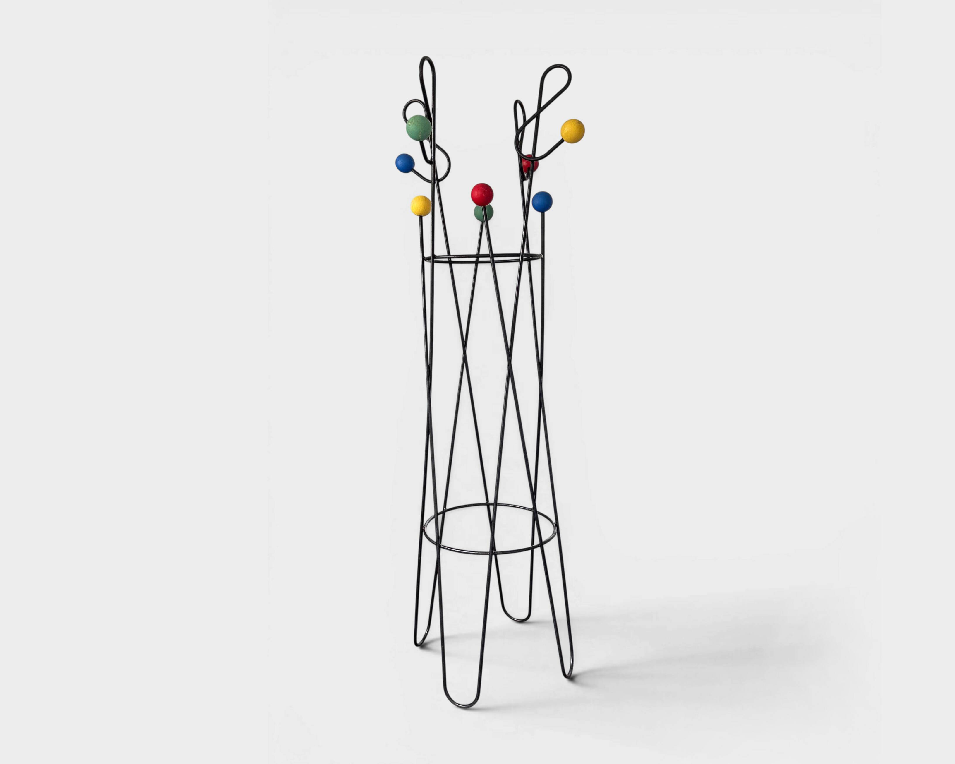 Coat rack Roger Feraud Clef de Sol, France, 1950s