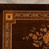 Small Living Room Table in Rosewood and Amboyna Burl, Louis XVI style, Napoleon III period – Mili