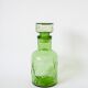 Green bubbled glass carafe 1970