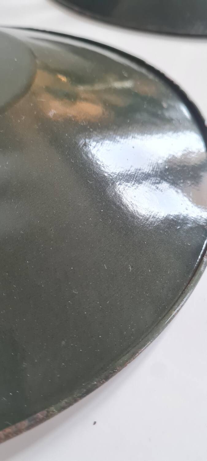 Paire d'appliques vintage en tôle émaillée