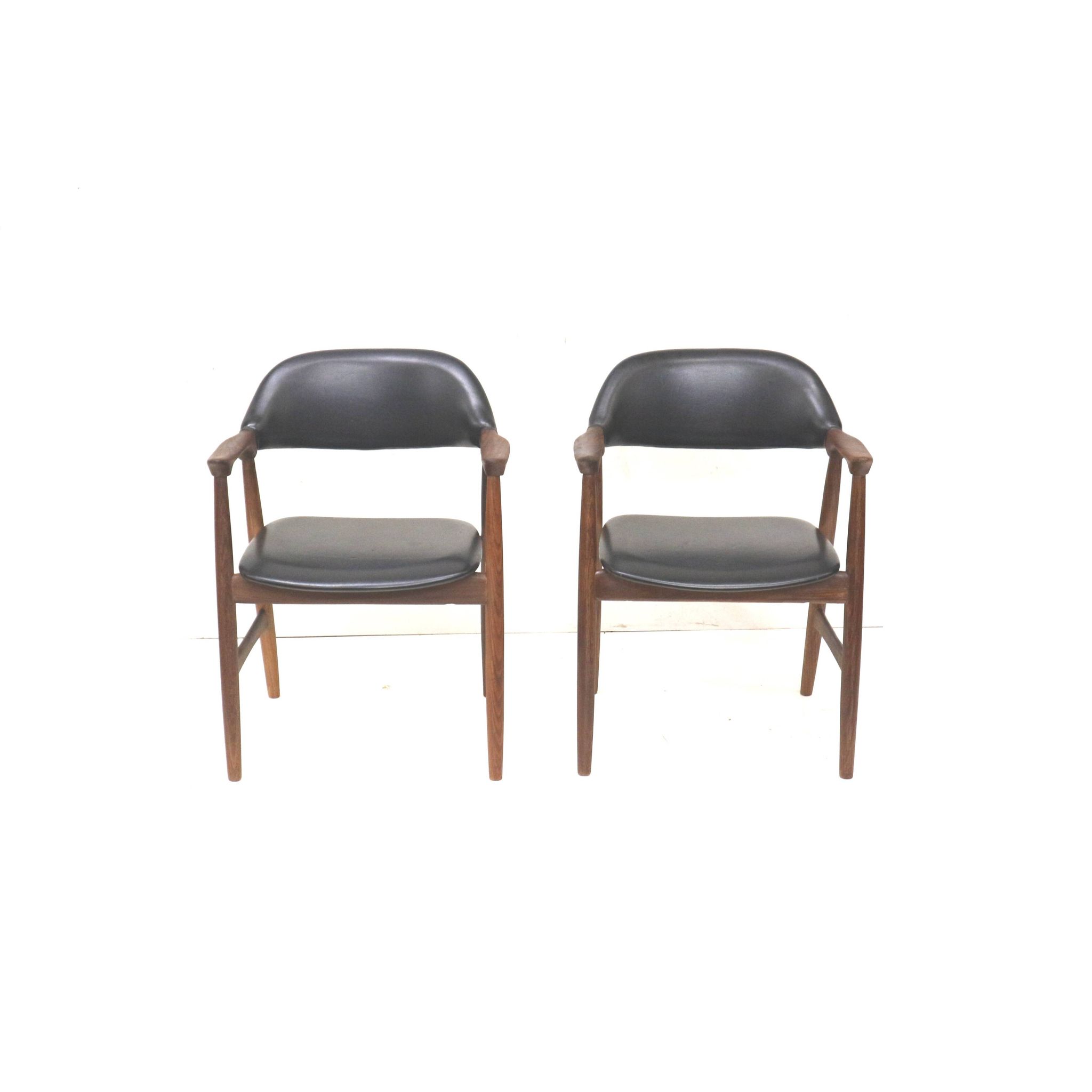 Lot de 2 chaises Mahjongg en corne de vache