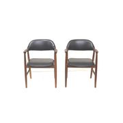 Lot de 2 chaises Mahjongg en corne de vache