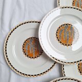 Assiettes plates Sarreguemines modèle Nomeny