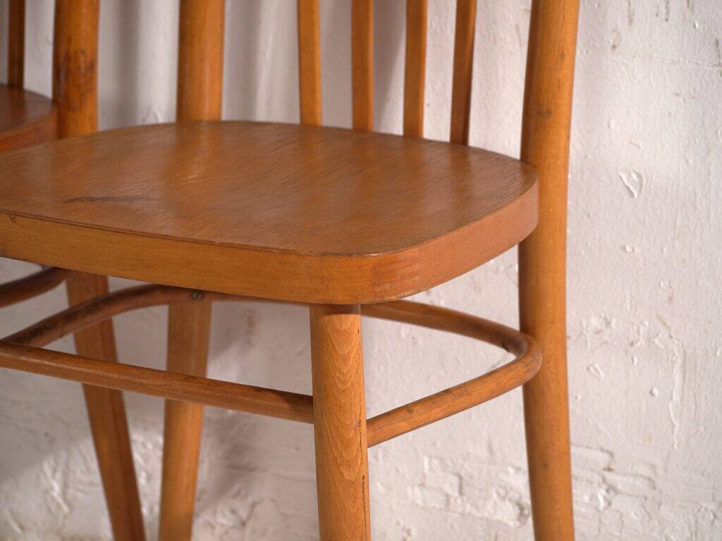 Antique bentwood chairs TON – Czechoslovakia, circa 1960 #9 – Set of 2 pieces