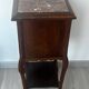Table de chevet / d’appoint bois et marbre fin 19 e s