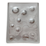 Mid-century German space age bubble glass vase by Gral, 1960s.