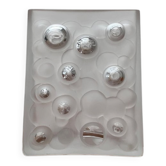 Mid-century German space age bubble glass vase by Gral, 1960s.