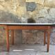 Vintage stretch table - oak footing - mint green formica tray - 1950